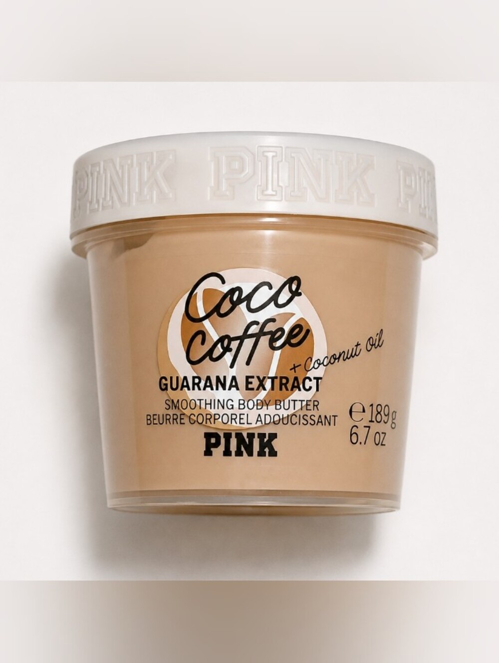 VS PINK Limited Edition Coco Coffee Scented Smoothing Body Butter 6.7 Oz NEW